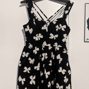 Atmosphere Black Butterfly Tea Dress